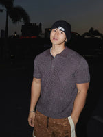 Retro Minimalist Knit Polo Shirt 3