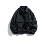 6013788897554,6013788897555,6013788897556,6013788897557,6013788897558, Retro Multi-Pocket Zip Front Workwear Jacket