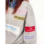 Retro Patchwork Polo Sweatshirt Pullover 4