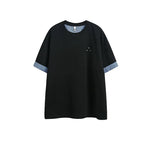 6025708293714,6025708293715,6025708293716,6025708293717, Retro Plaid Patchwork Short Sleeve T-Shirt