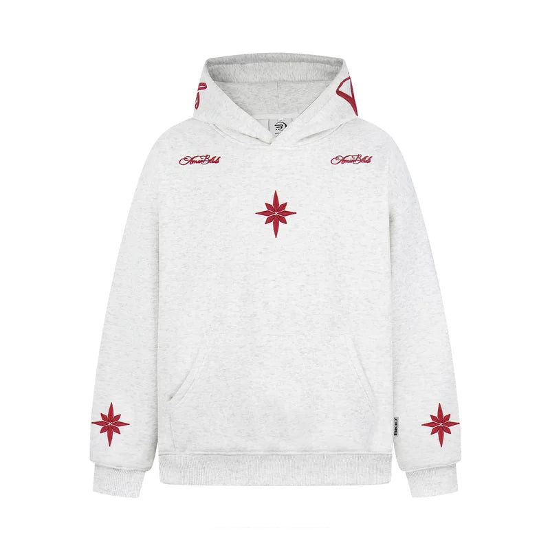 Retro Polaris Embroidered Fleece Hooded Sweatshirt 3
