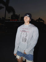 Retro Portrait Graphic Long Sleeve Pullover 4