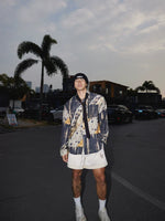 Retro Print Loose Long-Sleeve Shirt 2