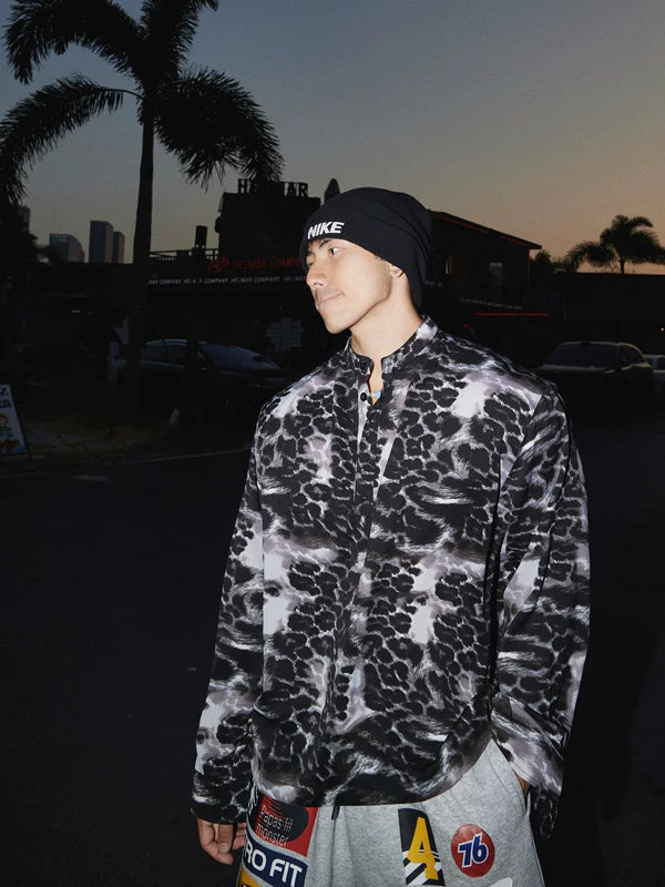 Retro Printed Long-Sleeve Casual Shirt 4