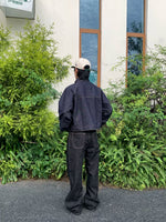 Raw Denim Wide Leg Jeans Pants 4