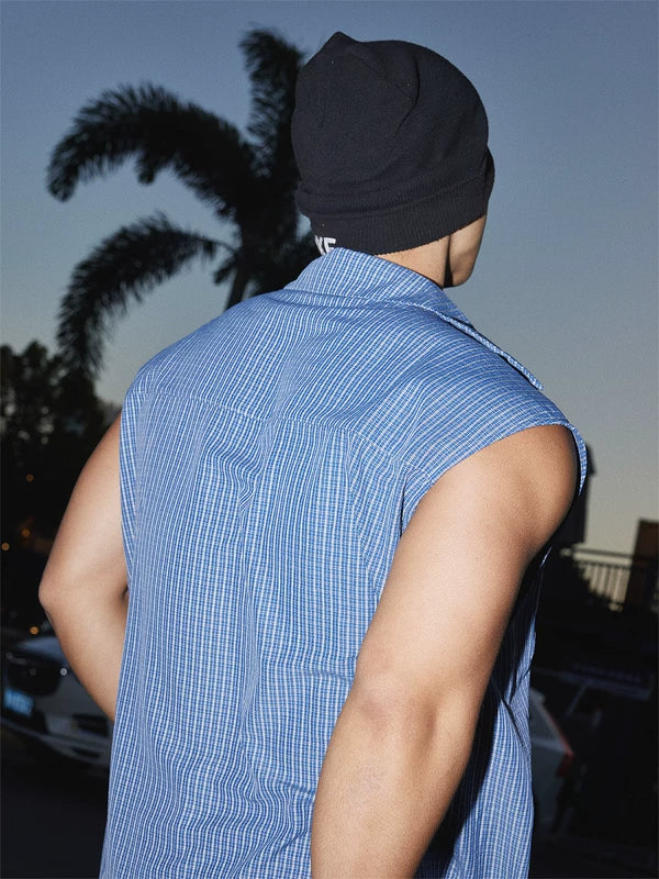 Retro Sleeveless Button-Up Vest Top 5