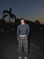 Retro Slim Fit Henley Long Sleeve T-Shirt 4