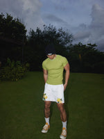 Retro Slim Fit Ribbed Knit T-Shirt 5