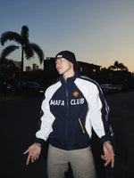 Retro Sporty Colorblock Hooded Track Jacket 2