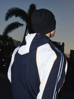 Retro Sporty Colorblock Hooded Track Jacket 3