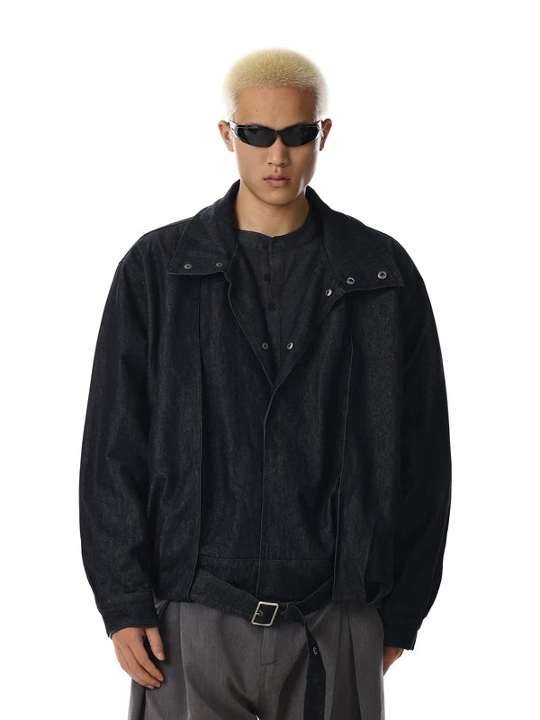 Retro Stand Collar Loose Casual Jacket 4