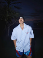 Retro Striped Loose Fit Graphic Shirt 4