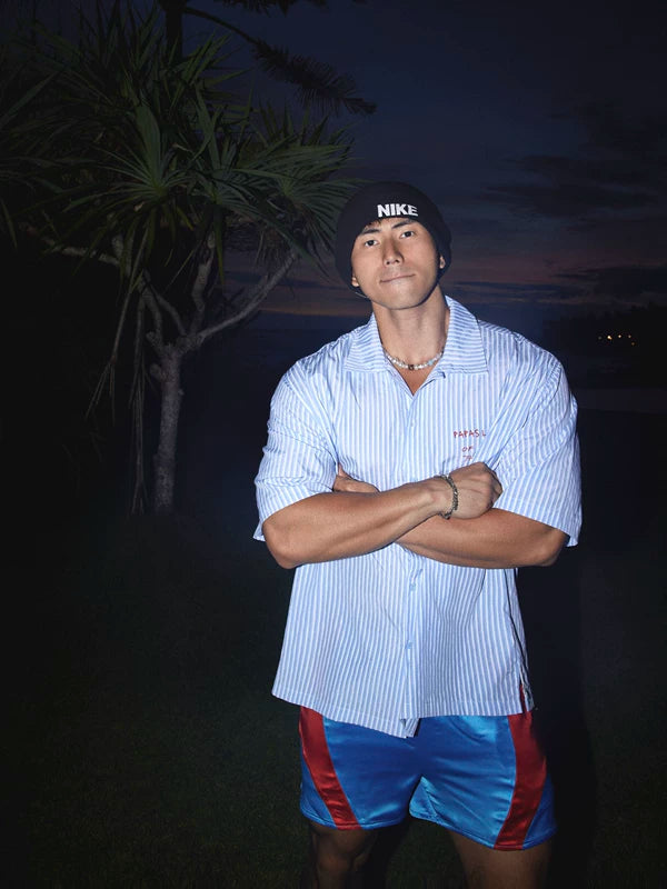 Retro Striped Loose Fit Graphic Shirt 5