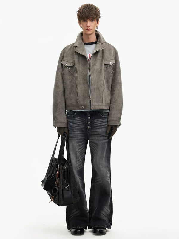 Retro Studded Suede Western Jacket 5