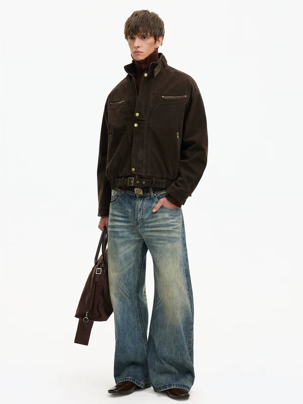 Retro Suede Flight Jacket 5