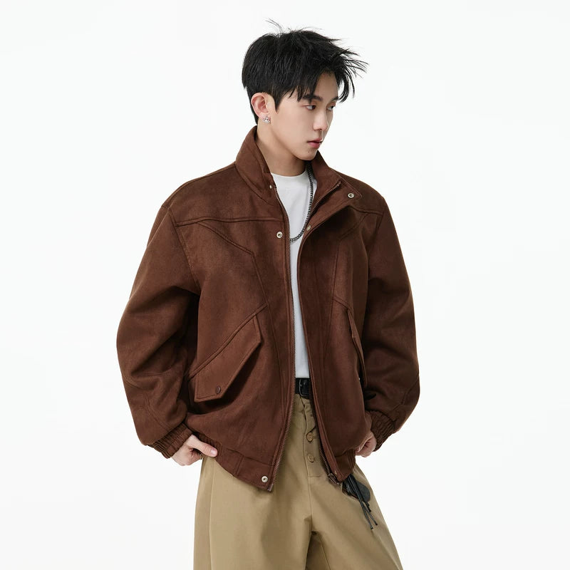 1627207:28336,6008595476469,1627207:28336,6008595476470,1627207:28336,6008595476472,1627207:28336,6008595476471,6008595476469,6008595476470,6008595476472,6008595476471, Retro Suede Zip-Up Casual Jacket