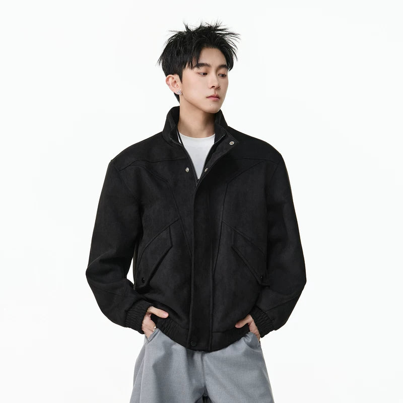 1627207:28341,6008595476474,1627207:28341,6008595476473,1627207:28341,6008595476476,1627207:28341,6008595476475,6008595476474,6008595476473,6008595476476,6008595476475, Retro Suede Zip-Up Casual Jacket