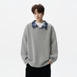 6018750440044,6018750440045,6018750440046,6018750440047,6018750440048,6018750440049,6018750440050, Retro Textured Pullover Hoodie with Lapel