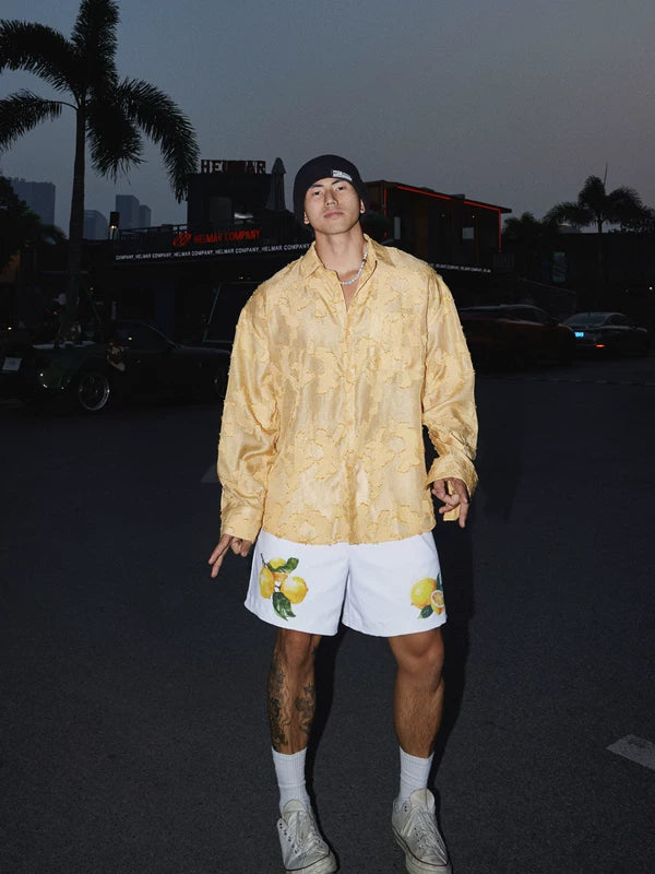 Retro Textured Relaxed Fit Shirt 2