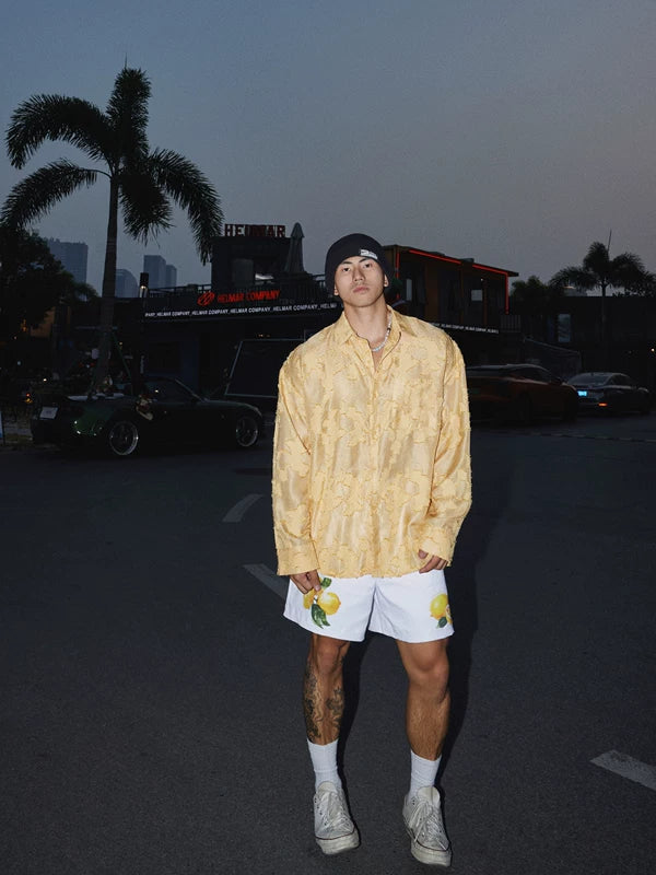 Retro Textured Relaxed Fit Shirt 4