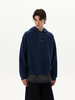 Retro Toggle Button Hooded Sweatshirt 4