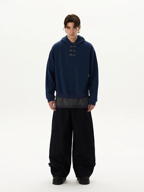 Retro Toggle Button Hooded Sweatshirt 5