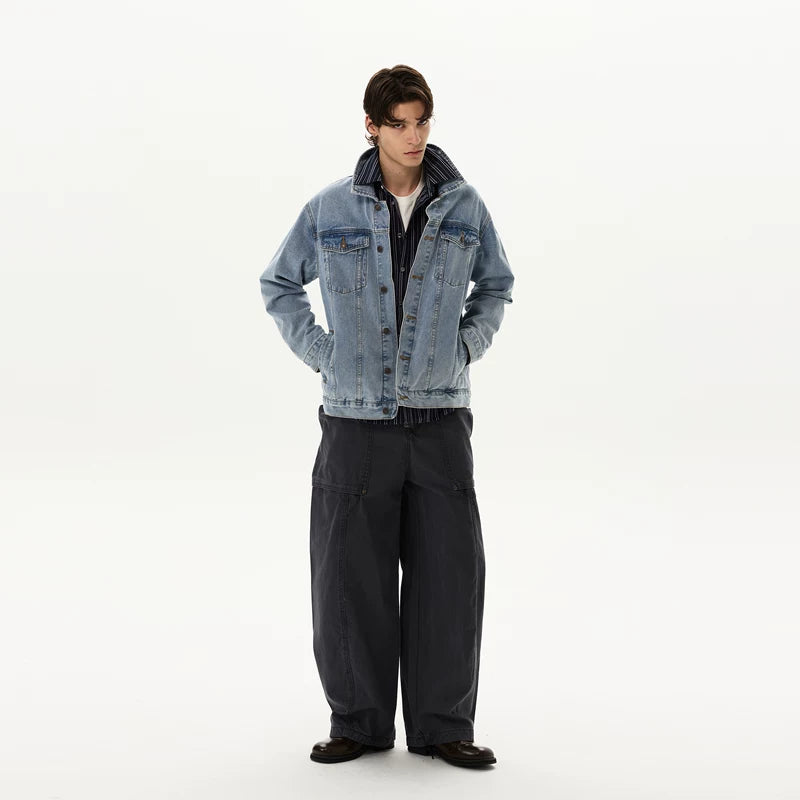 Retro Washed Distressed Denim Jacket 3