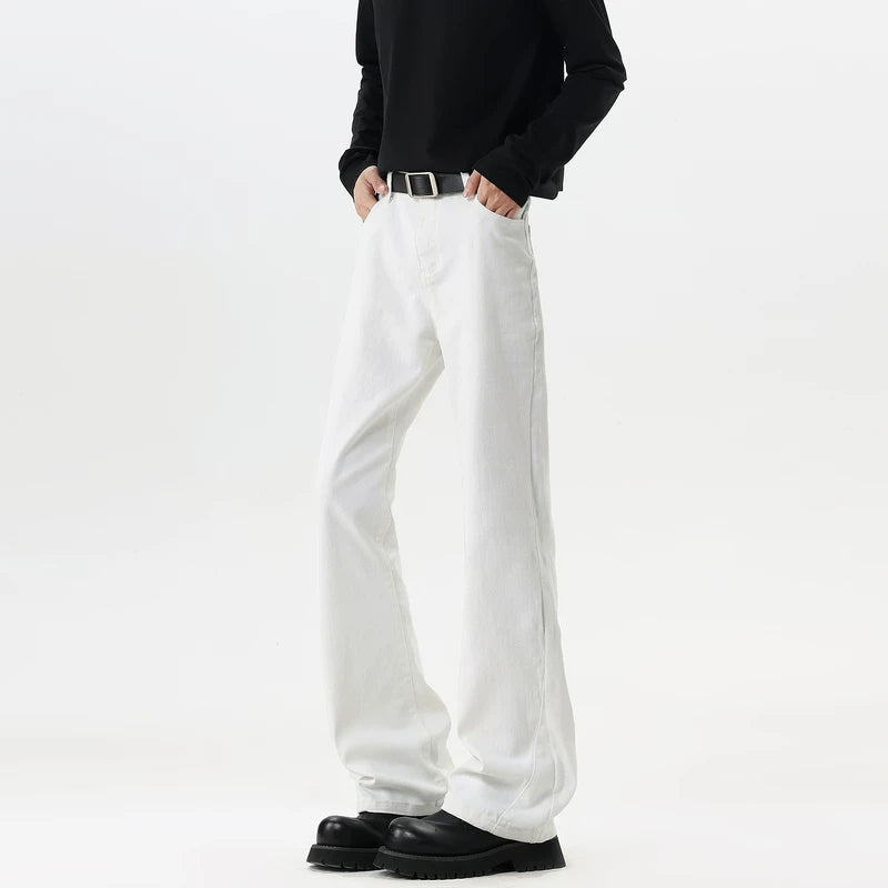 6016877772078,6016877772079,6016877772080,6016877772081,6016877772082,6016877772083,6016877772084, Retro Washed Distressed Flared Jeans Pants