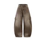 6062432582626,6062432582627,6062432582628,6062432582629,6062432582630, Retro Wide-Leg Cargo Denim Pants