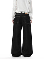 Retro Wide-Leg Casual Denim Pants 5
