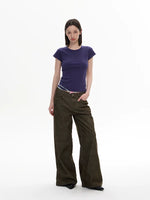 Retro Wide Leg Corduroy Pants 3