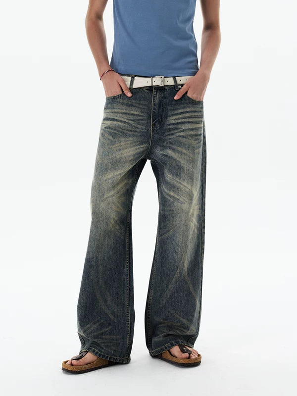 Retro Wide Leg Loose Fit Jeans Pants 2