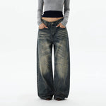 6183020698393,6183020698394,6183020698395,6183020698396, Retro Wide Leg Loose Fit Jeans Pants