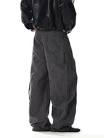 Retro Wide Leg Multi Button Jeans Pants 4