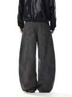 Retro Wide Leg Multi Button Jeans Pants 5