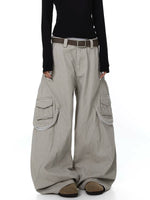 Retro Wide-Leg Multi-Pocket Cargo Pants 3