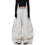 Retro Wide-Leg Paratrooper Cargo Pants 4