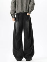 Retro Wide Leg Pleated Casual Pants 4