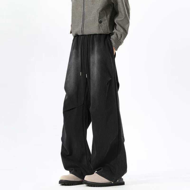 6124403807424,6124403807425,6124403807426,6124403807427,6124403807428, Retro Wide Leg Pleated Casual Pants