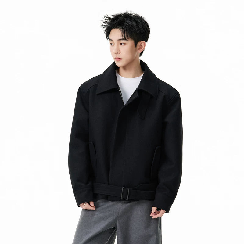 1627207:28341,6180895215370,1627207:28341,6180895215373,1627207:28341,6180895215372,1627207:28341,6180895215371,6180895215370,6180895215373,6180895215372,6180895215371, Retro Wool Belted Zip Jacket