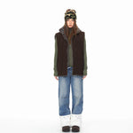 Reversible Sherpa Lined Corduroy Winter Vest 5