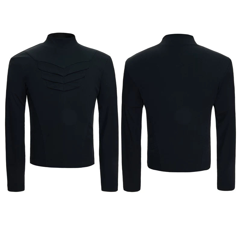 6024084716346,6024084716347,6024084716348,6024084716349, Ribbed 3D Deconstructed Long Sleeve Pullover