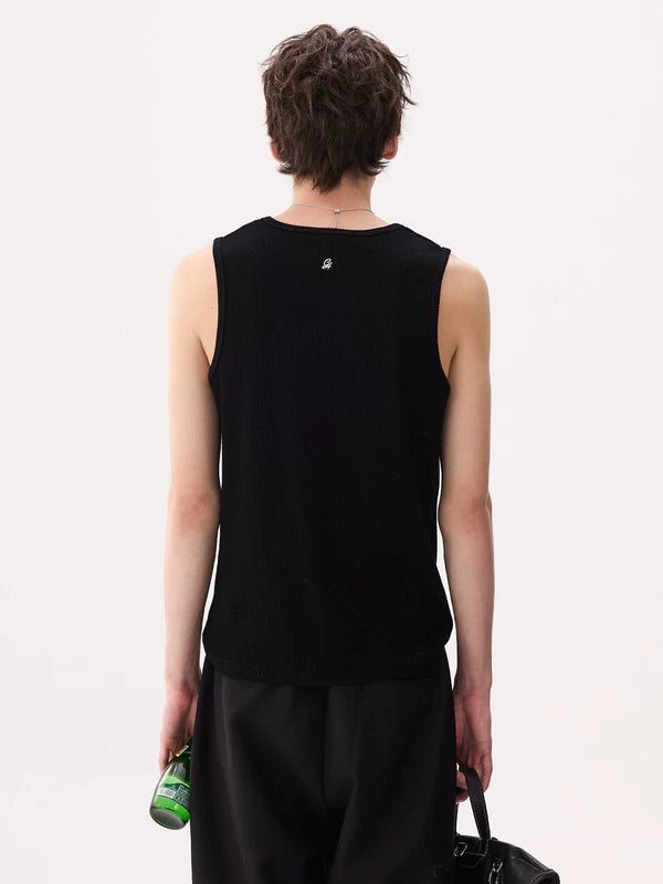 Ribbed High-Stretch Sleeveless Vest 5
