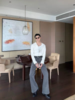 Ribbed Knit Raglan Sleeve Cardigan Sweater 4