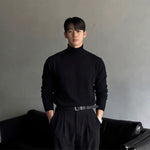 1627207:28341,6011581680413,1627207:28341,6011581680414,1627207:28341,6011581680412,6011581680413,6011581680414,6011581680412, Ribbed Knit Turtleneck Sweater Slim Fit