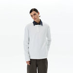 6017463972113,6017463972114,6017463972115,6017463972116, Ribbed Long-Sleeve Henley Hoodie Shirt