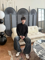 6017911257621,6017911257622,6017911257623,6017911257624, Ribbed Mock Neck Terry Pullover Top