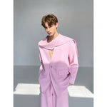 Ribbon Wrap Blazer and Wide Leg Pants 2