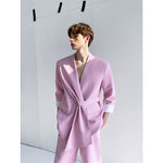 Ribbon Wrap Blazer and Wide Leg Pants 4