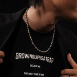 Round Beaded Layering Chain Necklace 2